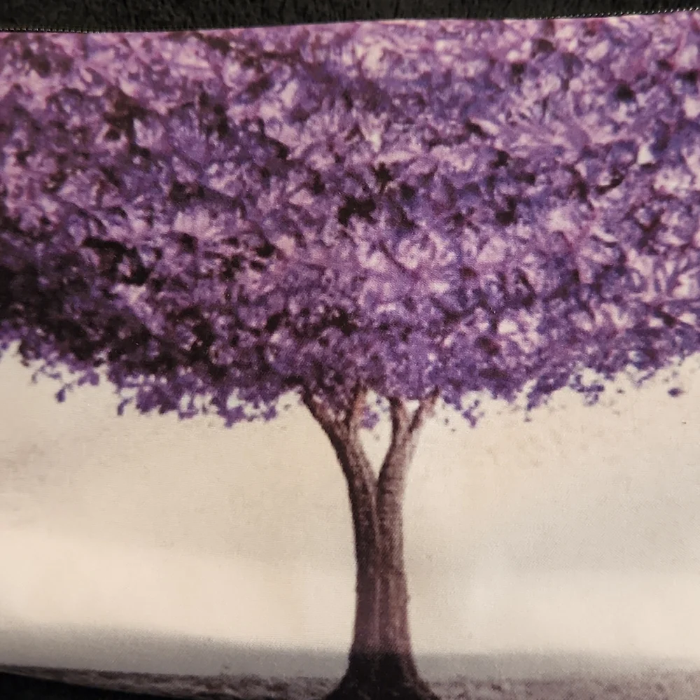 NEW- Cosmetic bag- Tree, purple